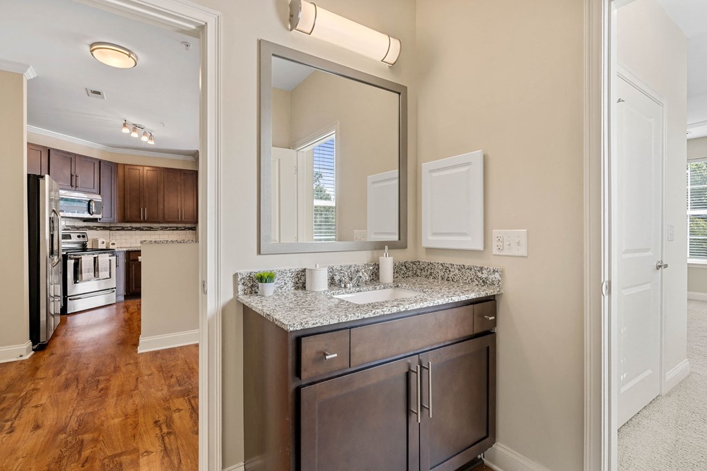 Bathroom Vanity at The Village Lofts  in Greensboro, NC