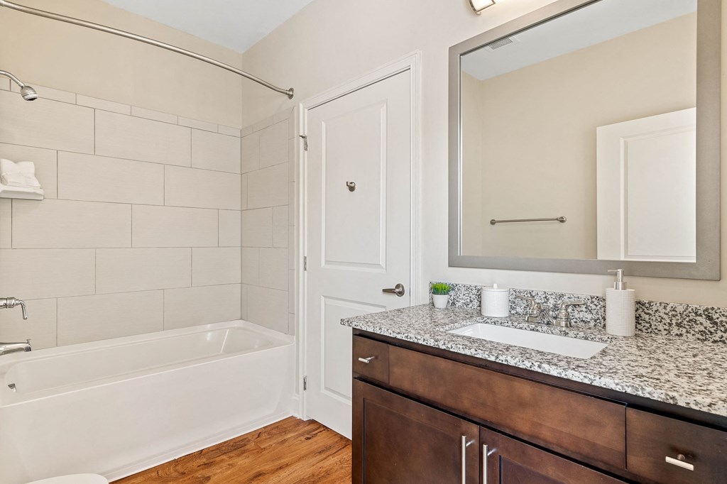 Spacious Bathroom at The Village Lofts  in Greensboro, NC