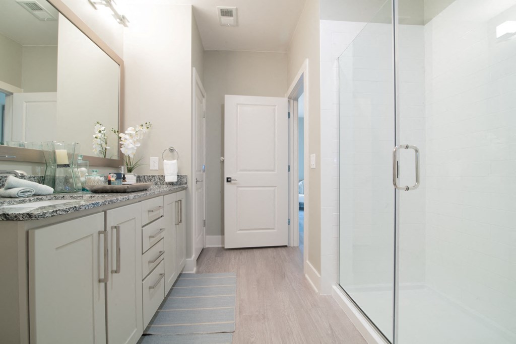 Spacious Bathroom at Hawthorne at Indy West in Wilmington, NC