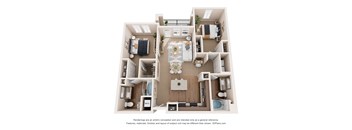 a floor plan of a 1 bedroom floor plan