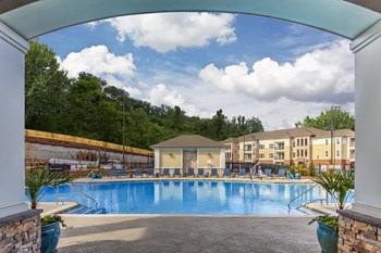 Sparkling Swimming Pool at Crabtree Lakeside in Raleigh, NC - Photo Gallery 2