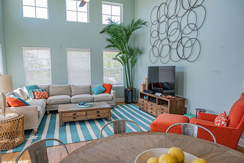Beautiful Penthouse Living Room at Hawthorne at the Station in Wilmington, NC Beautiful Penthouse Living Room at Hawthorne at the Station in Wilmington, NC