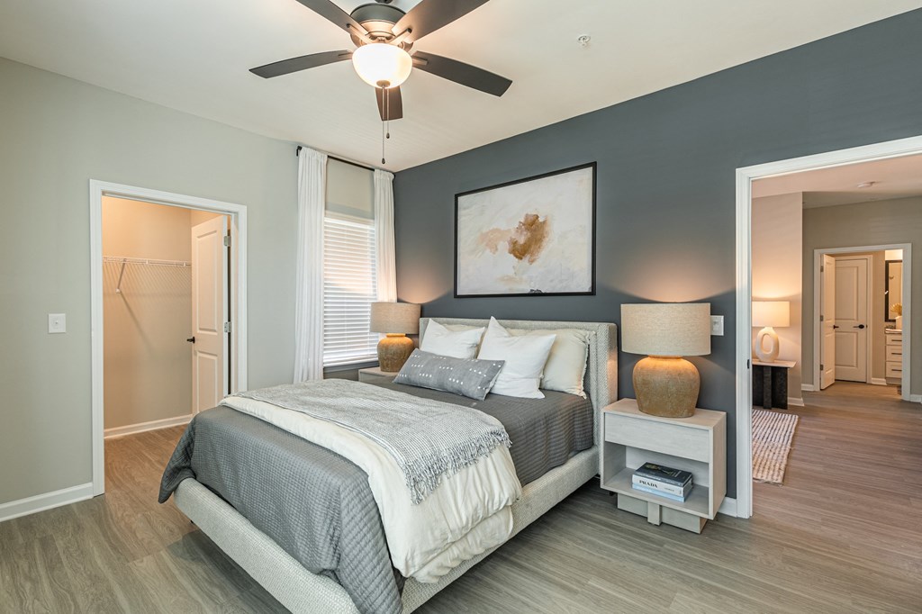 Accent color walls in each bedroom