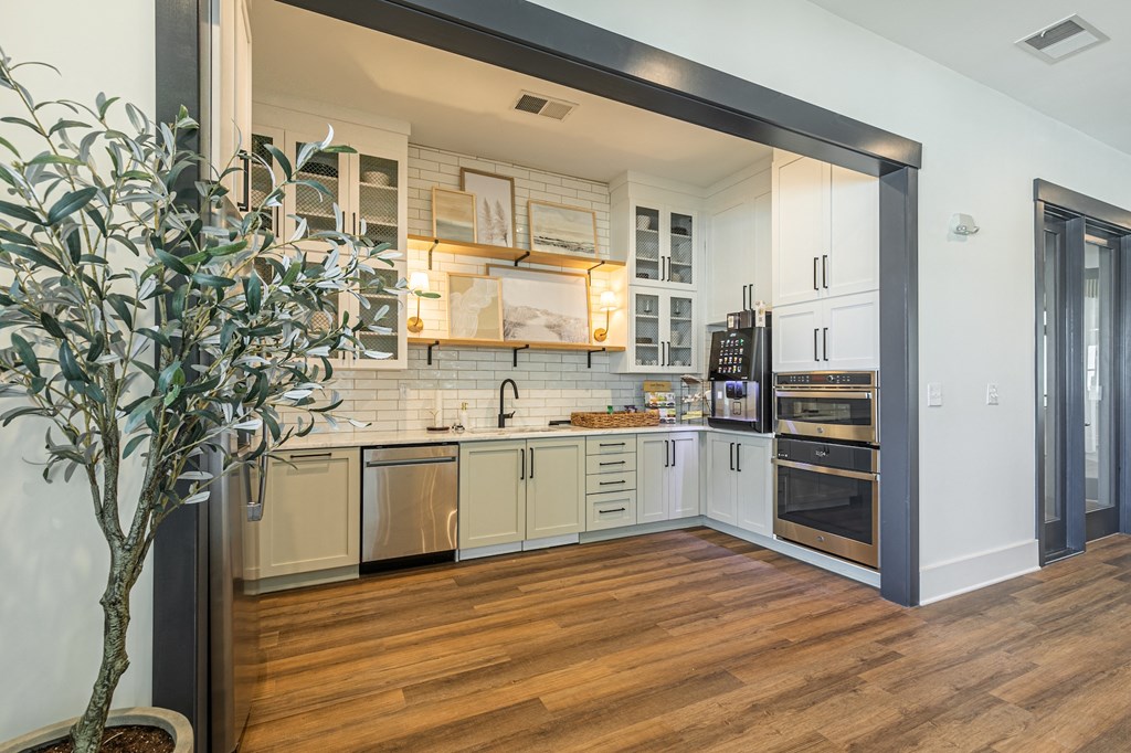 Leasing office kitchen