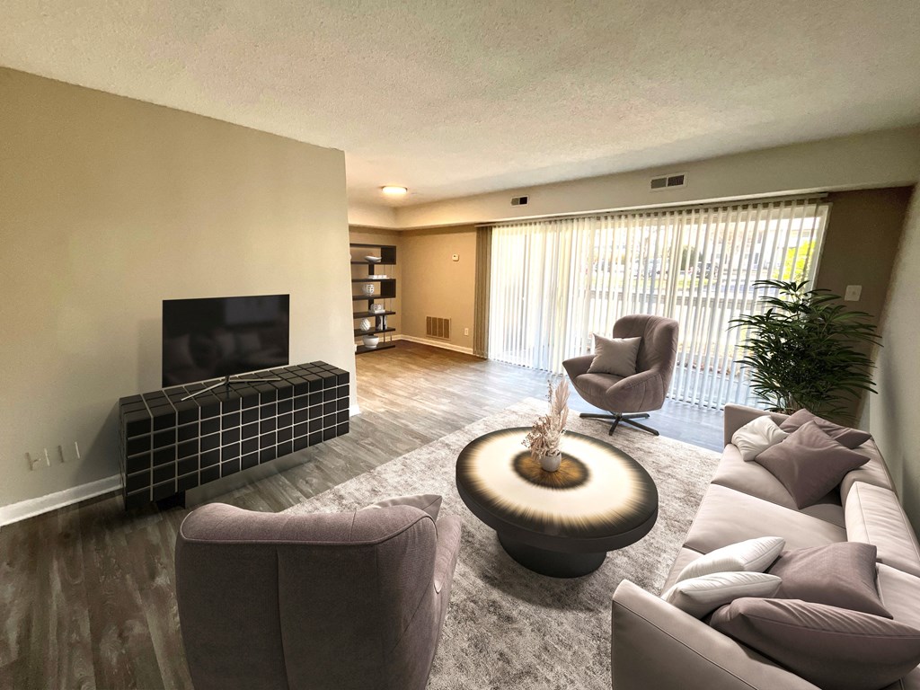 spacious living room