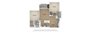 2 bedroom floorplan