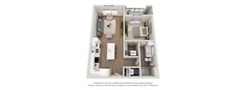 a 1 bedroom floor plan  woodland heights apartments