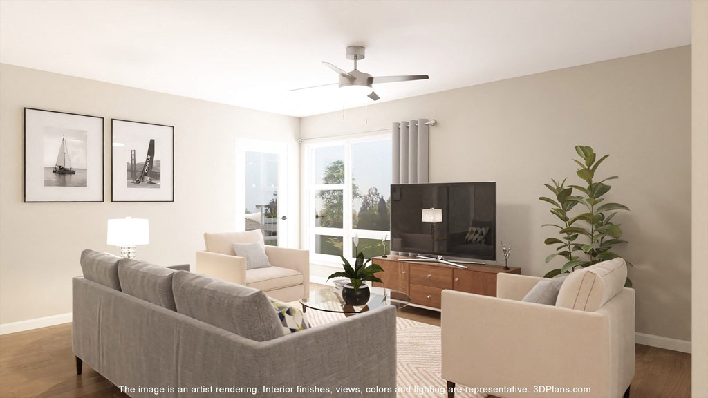 an image of a living room with a couch and a tv