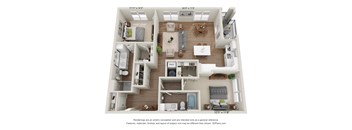 a 1 bedroom floorplan is shown in this image