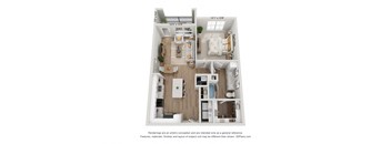a floor plan of a 3 bedroom apartment