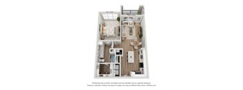 a floor plan of a 3 bedroom apartment