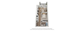 a floor plan of a 3 bedroom apartment