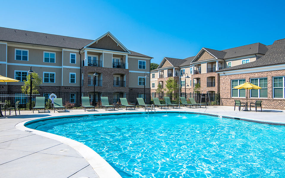 Sparkling swimming pool at Millis and Main at Grandover