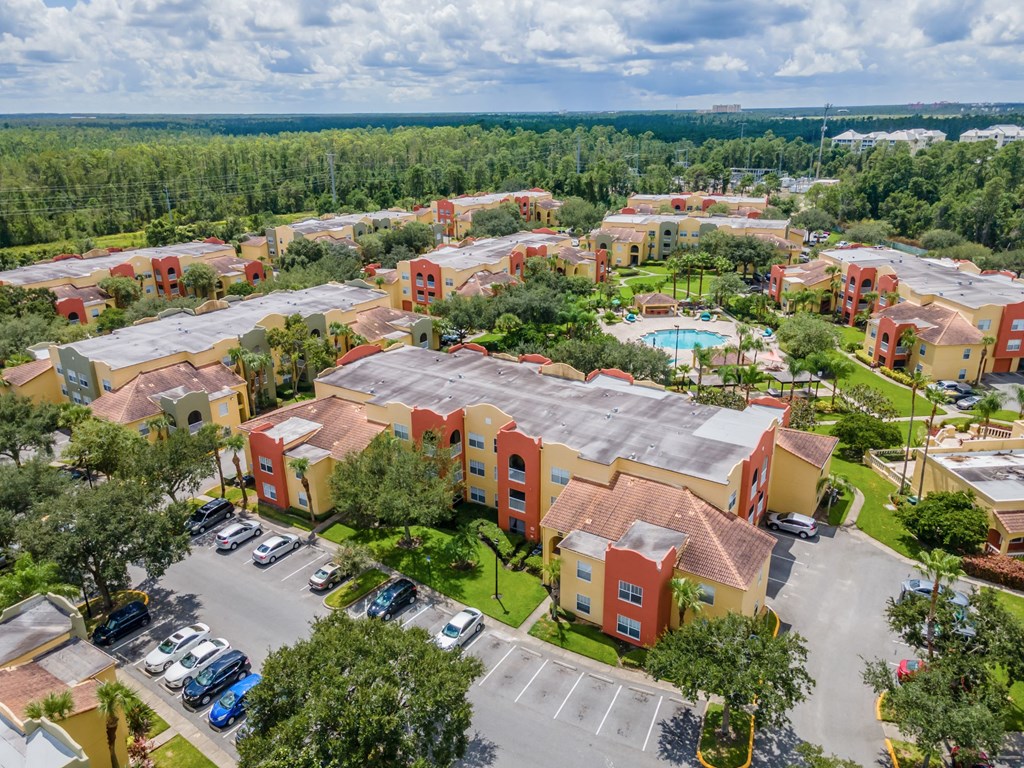 Aerial View of Mission Club Apartments in Orlando, FL Aerial View of Mission Club Apartments in Orlando, FL