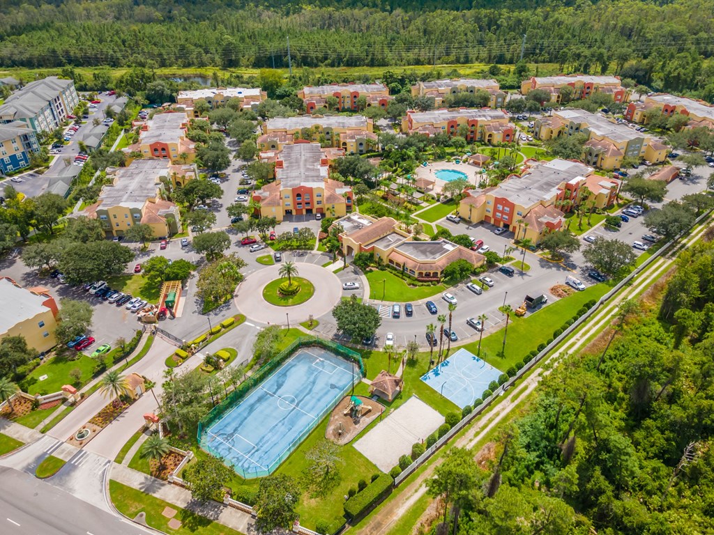 Aerial View of Mission Club Apartments in Orlando, FL