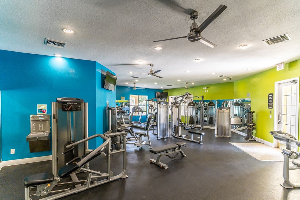 Fitness Center at Mission Club Apartments in Orlando, FL Fitness Center at Mission Club Apartments in Orlando, FL
