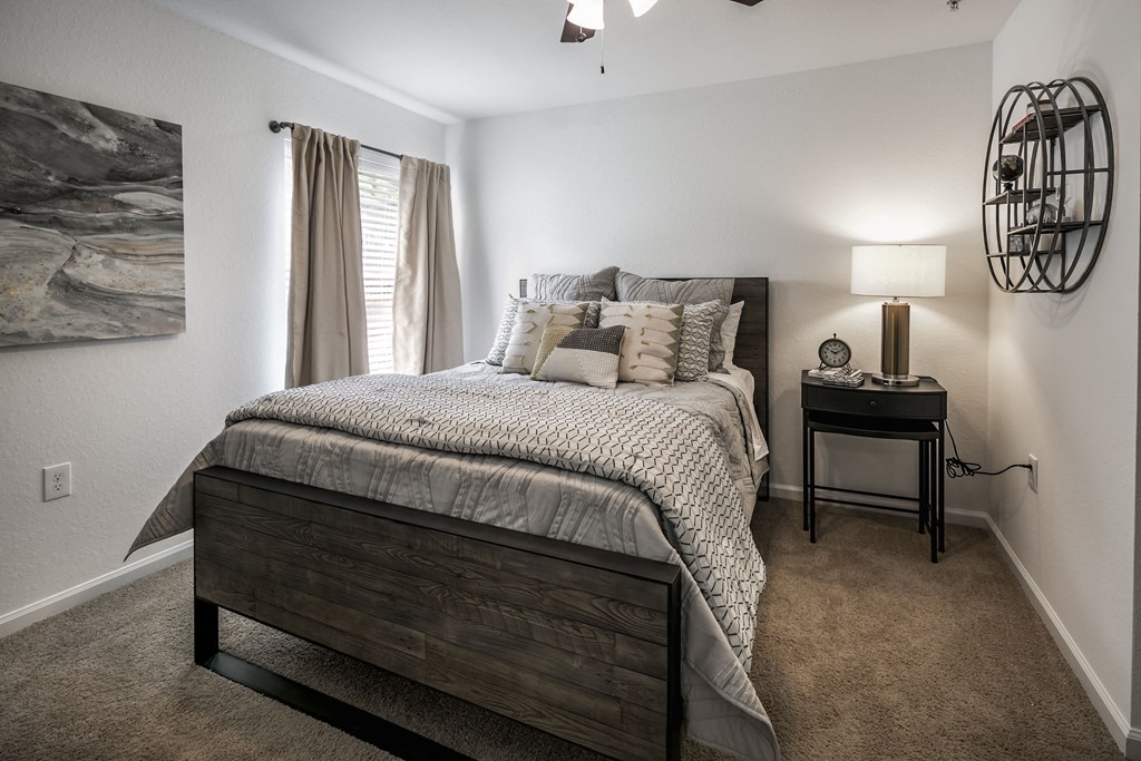 the preserve at ballantyne commons bedroom with bed