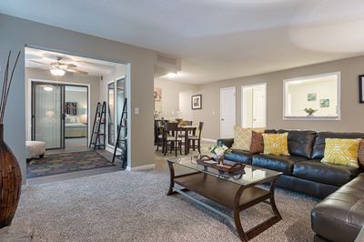 Spacious Living Room at The Avenues at Holcomb Bridge in Peach Tree Corners, GA