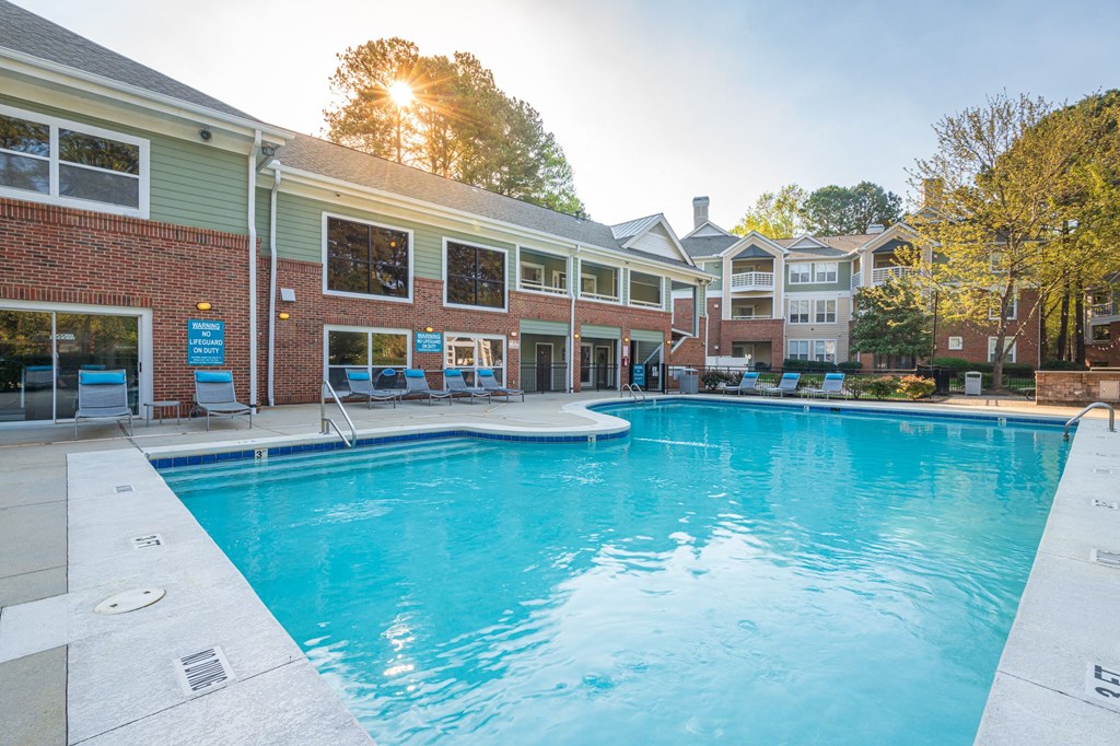 the swimming pool at our apartments