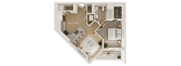 A 12 x 14 room is shown in the image.