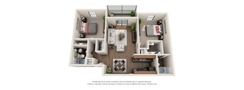 2 bedroom 2 bath floor plan