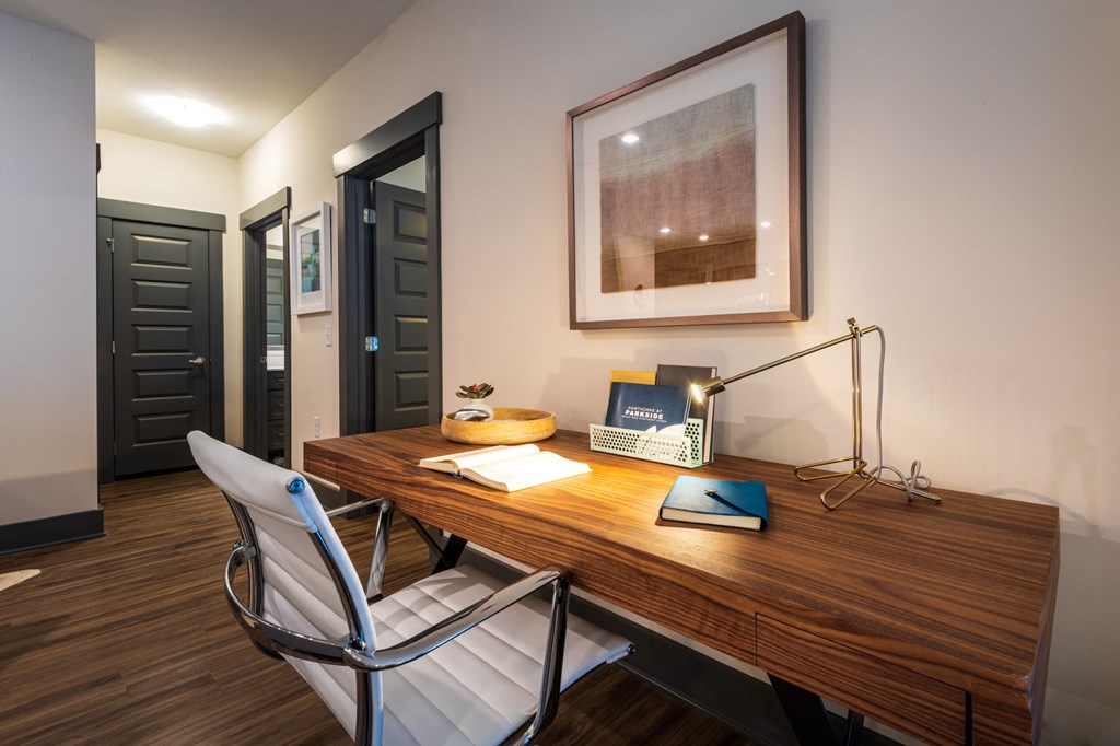 Built-In Desk at Hawthorne at Parkside in Cary, NC