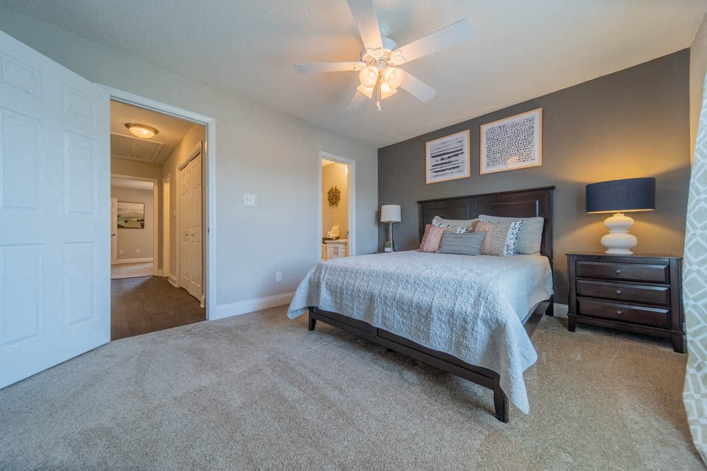 Enjoy a good night's rest in your bedroom at Haven at RTP