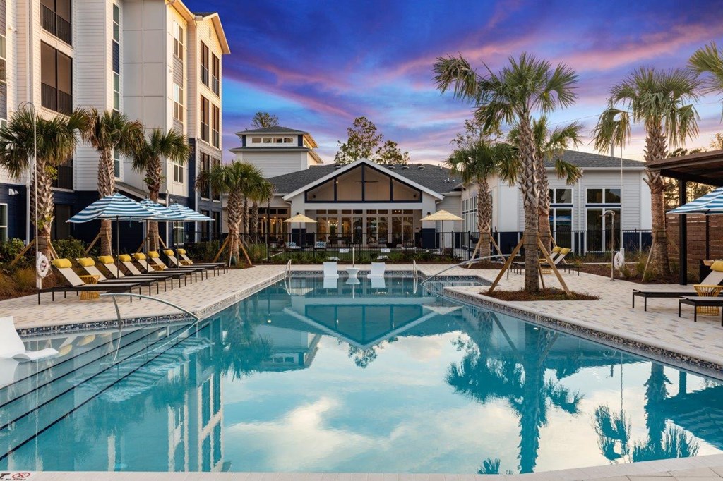 the pool at the residence inn