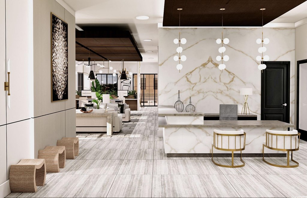 a rendering of the lobby