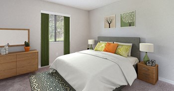 Spacious bedroom inside your apartment home at The Reserves of Melbourne in Melbourne, FL - Photo Gallery 22