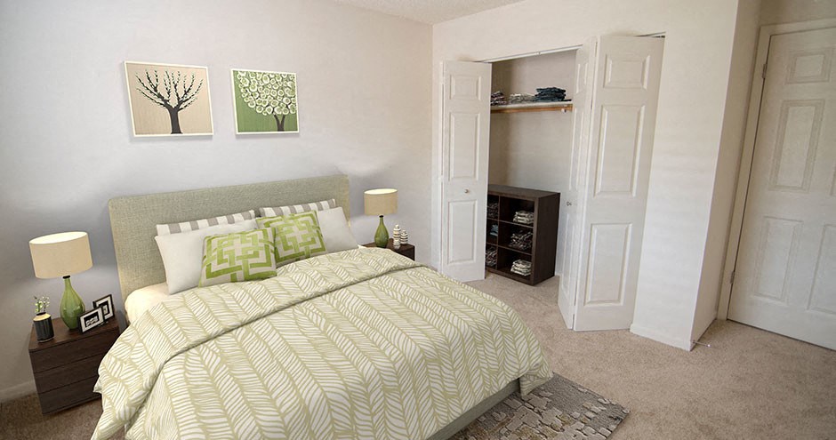 Spacious bedroom inside your apartment home at The Reserves of Melbourne in Melbourne, FL
