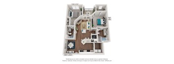 bedroom floor plan | luxury apartments in towson md | the southerly
