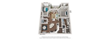 bedroom floor plan | luxury apartments in towson md | the southerly