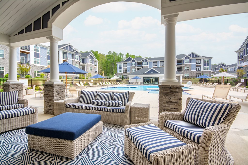 the resort style pool area at the preserve at greatstone