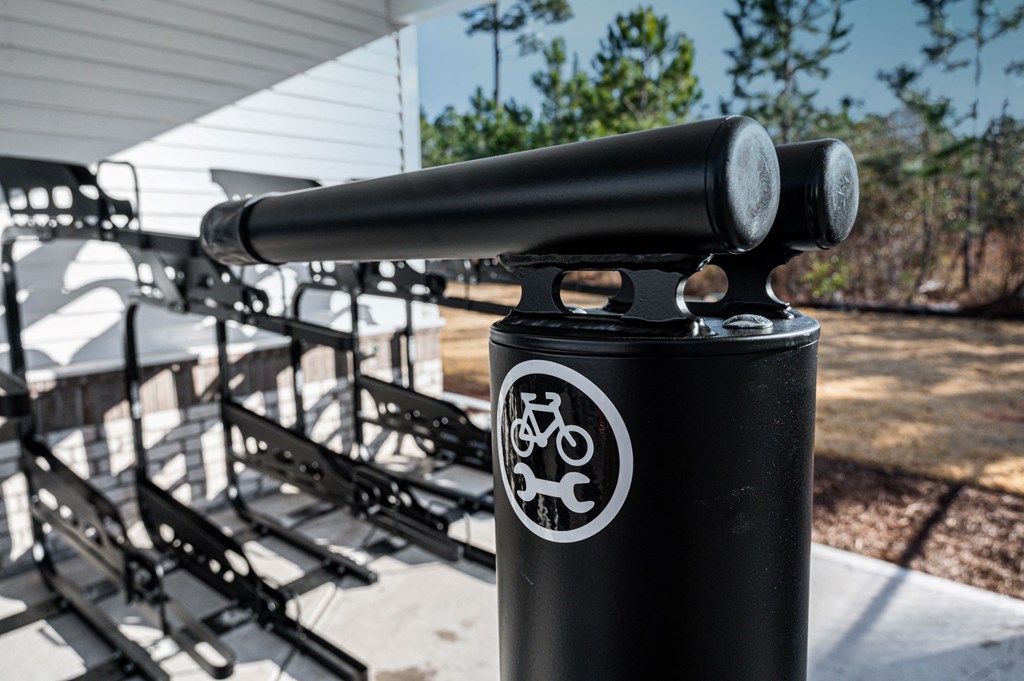 Bike Rack at Hawthorne at Smith Creek in Wilmington, NC