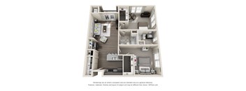 the outlook floor plan of 1199 square feet