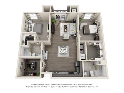 the outlook floor plan of 1190 sq ft