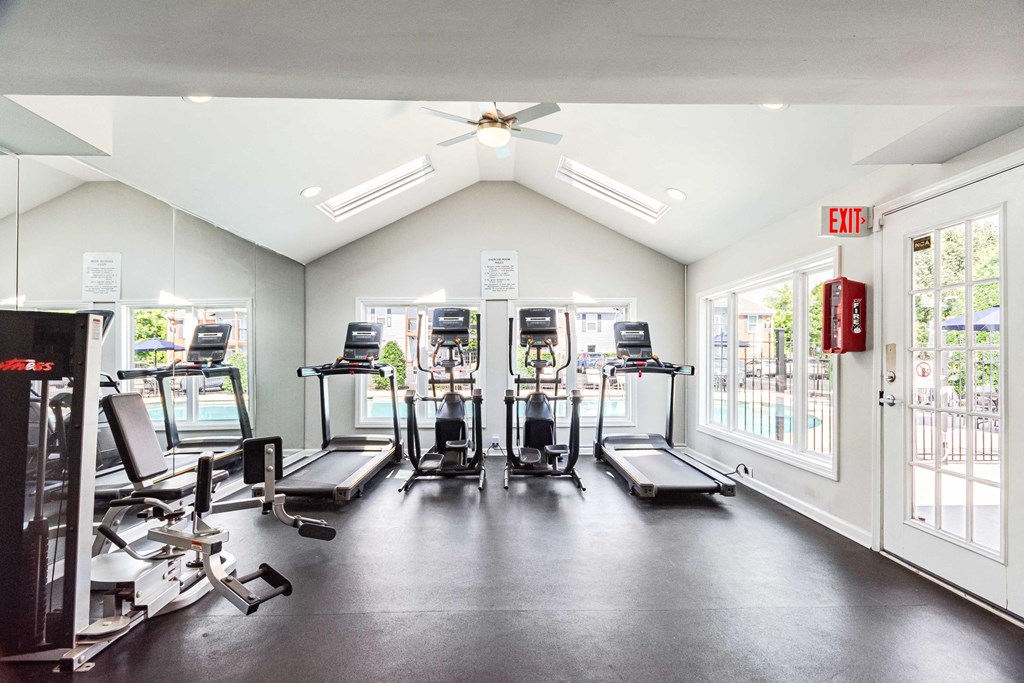 the gym at the preserve apartments