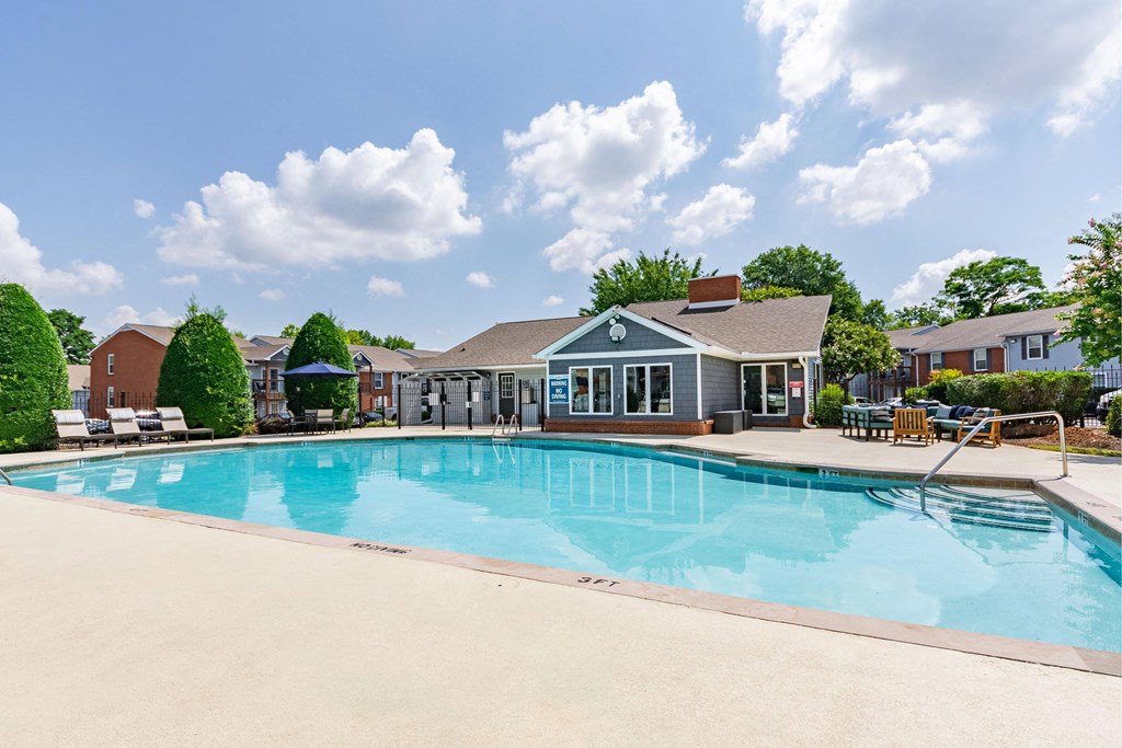 the swimming pool at our apartments