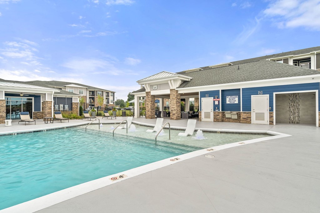 Sparkling Swimming Pool at Hawthorne at the Glen in Concord, NC