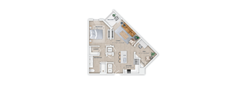 bedrooms floor plan  the residences at sawmill estates apartments in