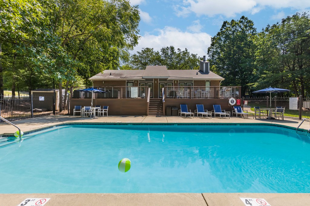 the swimming pool at our apartments