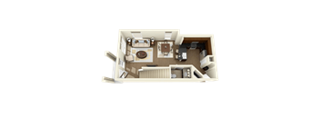 a floor plan of a small apartment