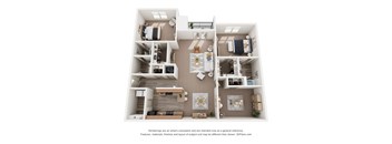a floor plan of a 2 bedroom192 sq ft house