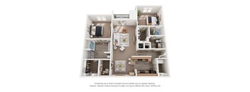 a floor plan of a 1 bedroom192 sq ft house