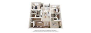 a floor plan of a 1 bedroom apartment with a bathroom and a living room