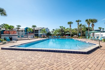 take a dip in the resort style pool