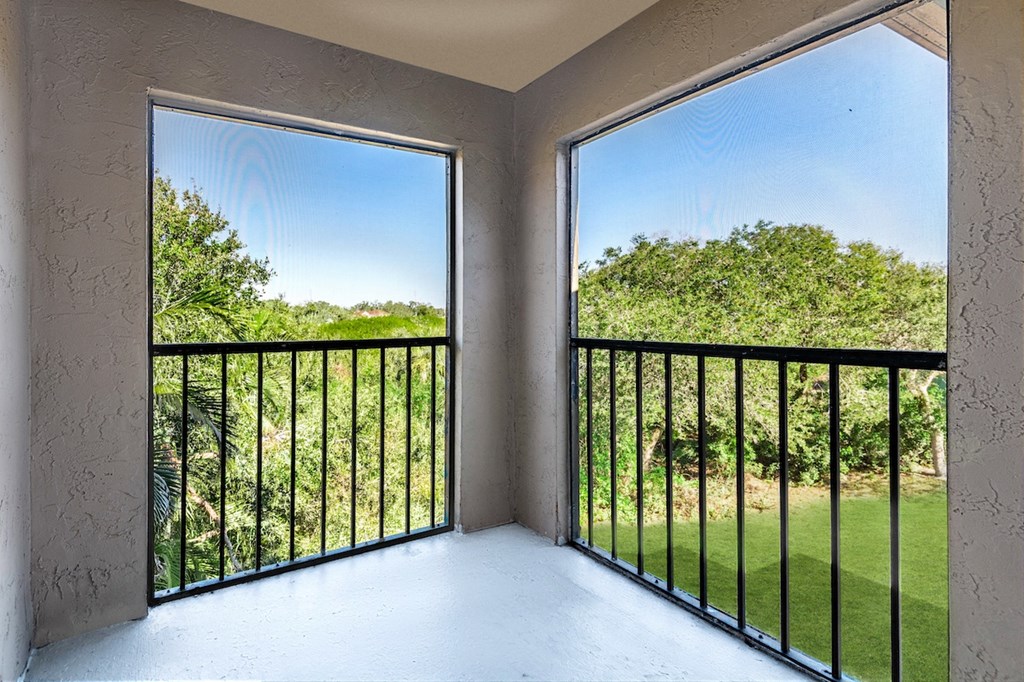 a balcony with a view