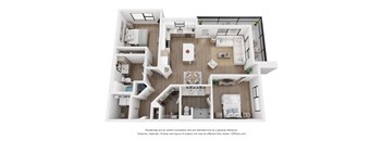 a 3 bedroom floor plan of a 2100 sq ft