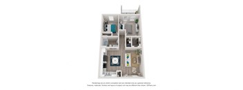a floor plan of a 3 bedroom apartment